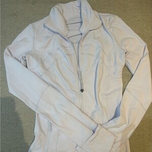 Define Jacket!! Worn once. Light purple(looks white but its not)